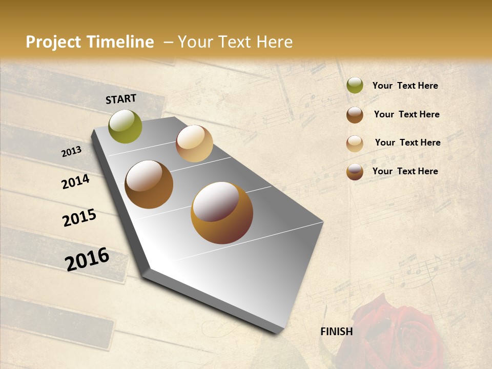 Retro Classical Wall PowerPoint Template