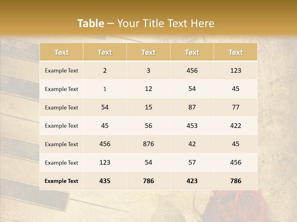 Retro Classical Wall PowerPoint Template