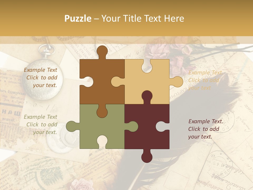 Text Blank Antique PowerPoint Template