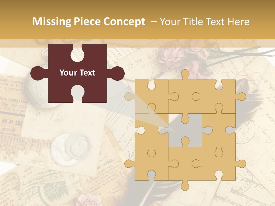 Text Blank Antique PowerPoint Template