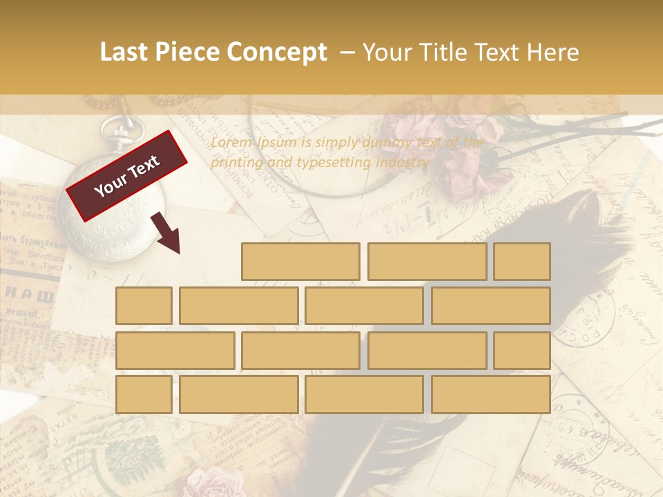 Text Blank Antique PowerPoint Template