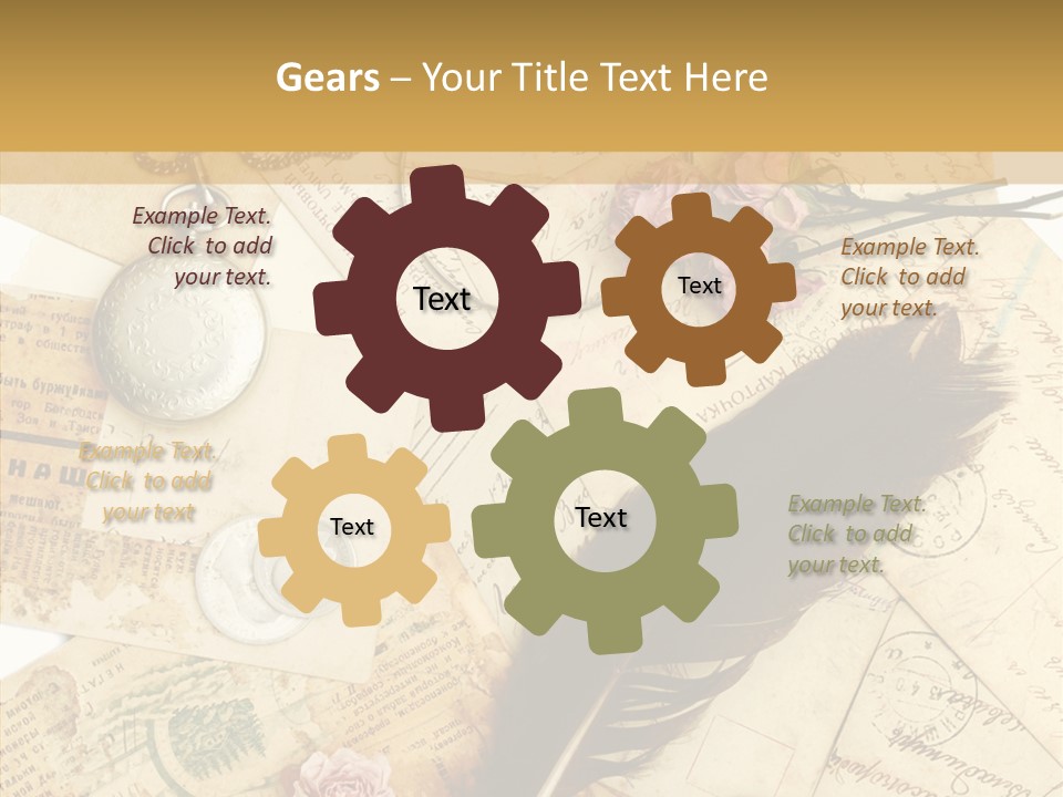 Text Blank Antique PowerPoint Template
