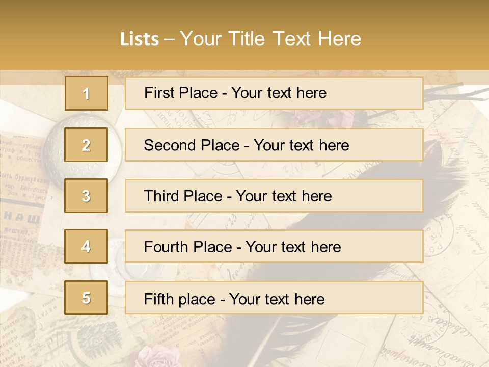 Text Blank Antique PowerPoint Template