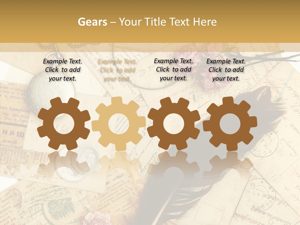 Text Blank Antique PowerPoint Template