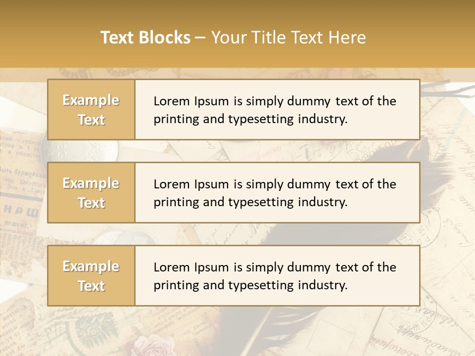 Text Blank Antique PowerPoint Template