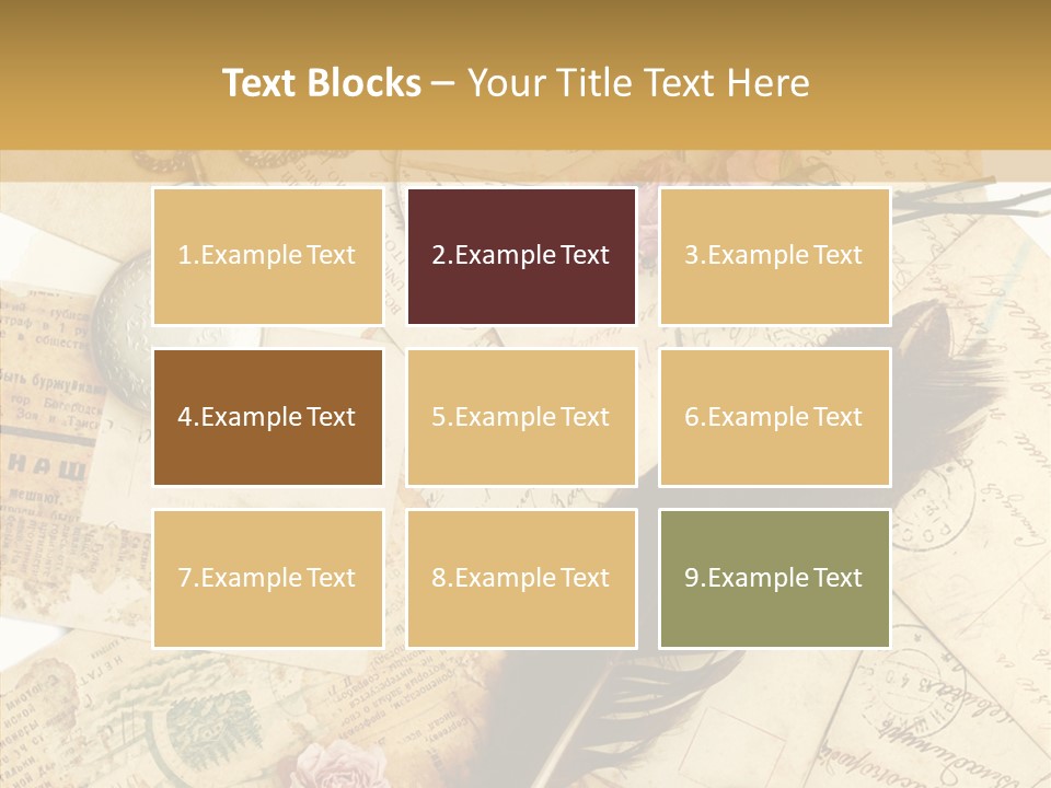 Text Blank Antique PowerPoint Template