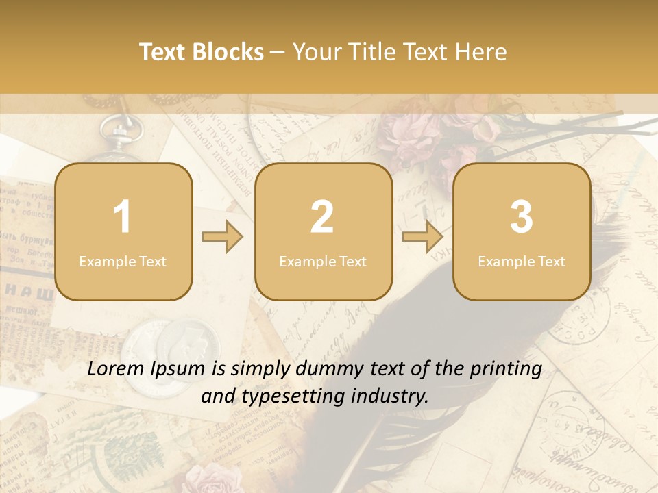 Text Blank Antique PowerPoint Template
