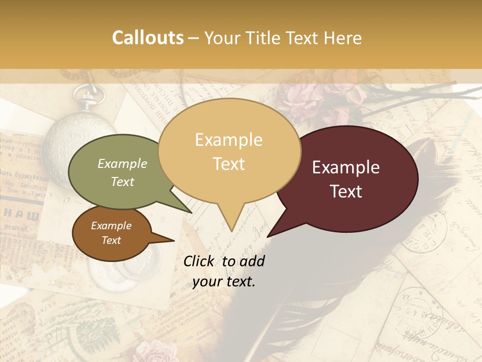 Text Blank Antique PowerPoint Template