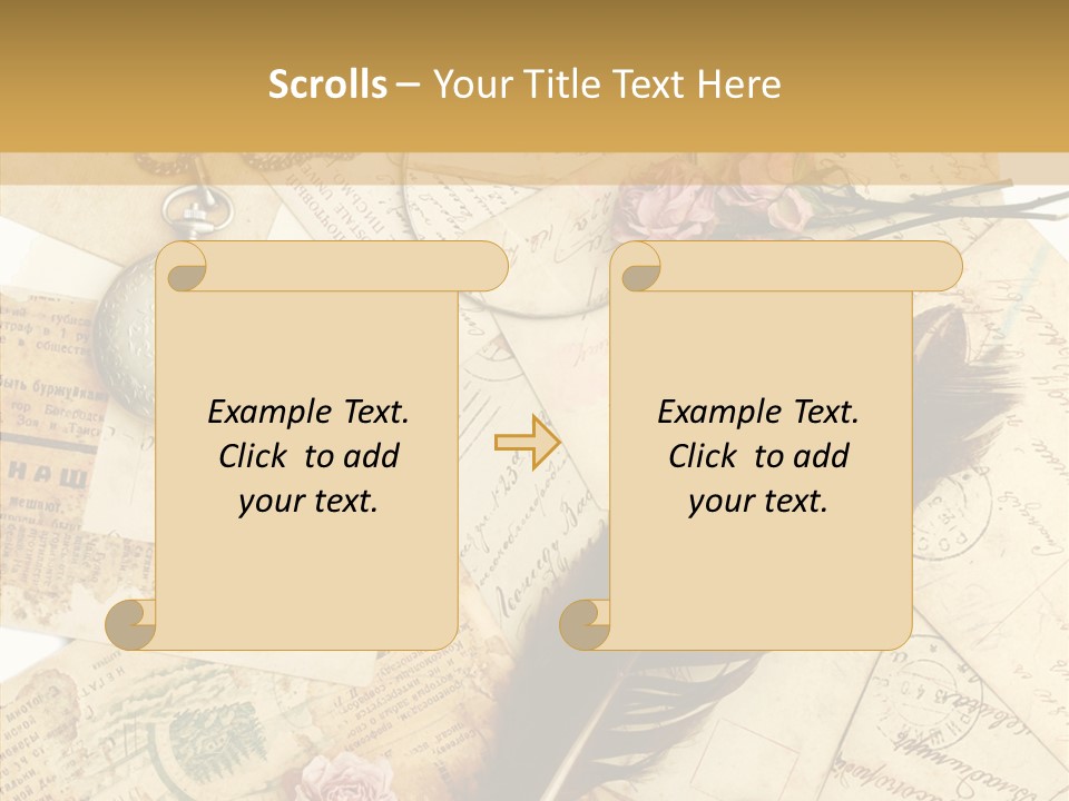 Text Blank Antique PowerPoint Template