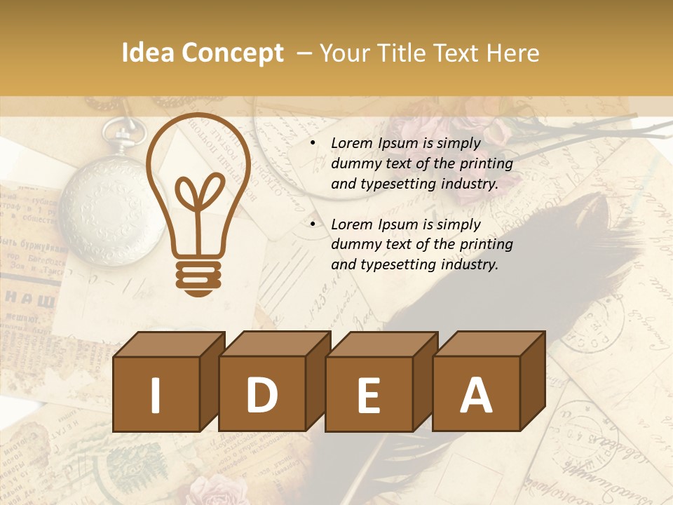 Text Blank Antique PowerPoint Template