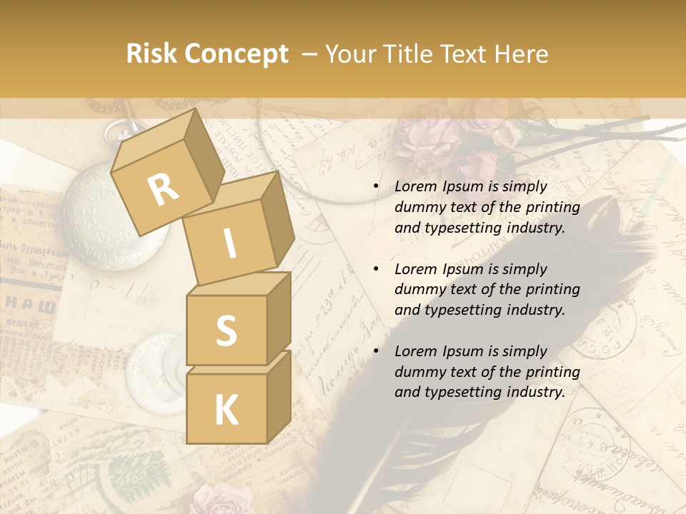 Text Blank Antique PowerPoint Template