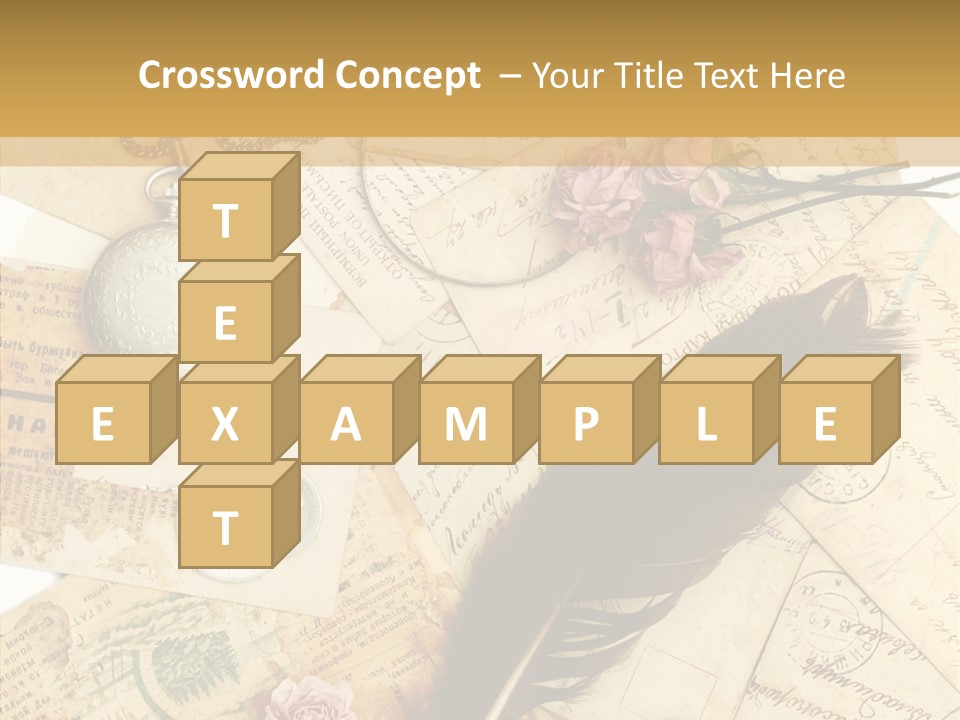 Text Blank Antique PowerPoint Template