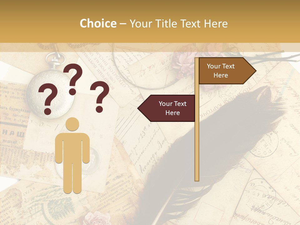 Text Blank Antique PowerPoint Template
