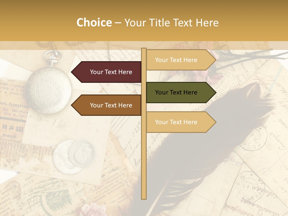 Text Blank Antique PowerPoint Template