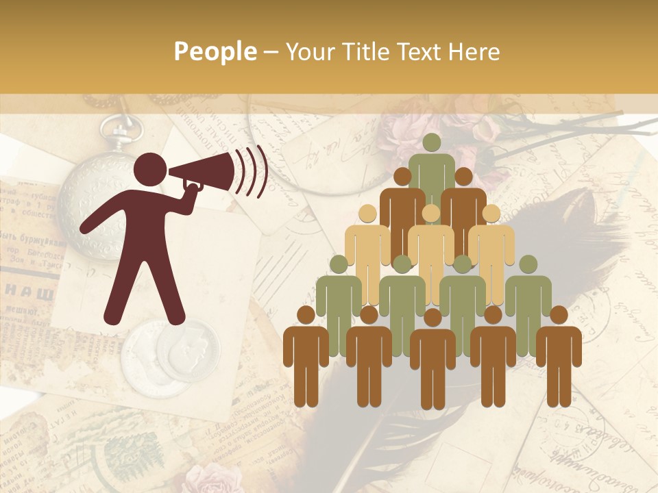 Text Blank Antique PowerPoint Template