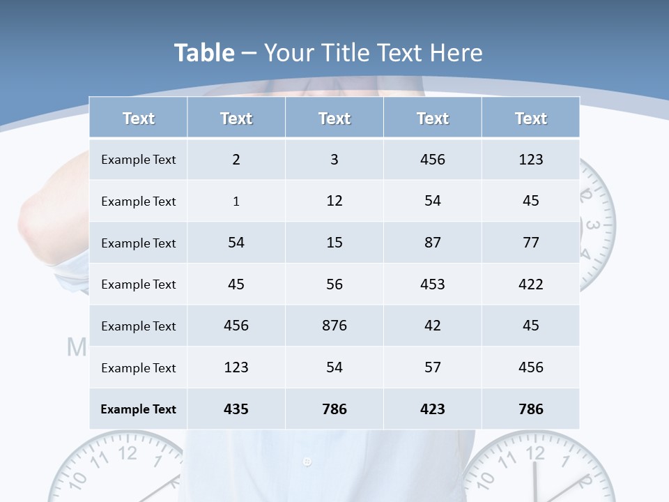 Measurement Graphic Variation PowerPoint Template