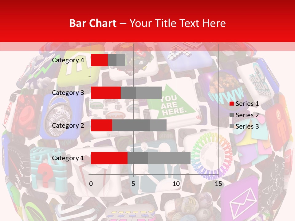 A Sphere With Many Different Items On It PowerPoint Template