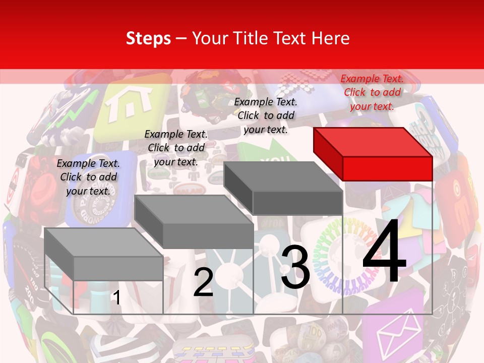A Sphere With Many Different Items On It PowerPoint Template