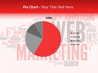 A Word Cloud With The Words Web Marketing On It PowerPoint Template