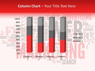 A Word Cloud With The Words Web Marketing On It PowerPoint Template