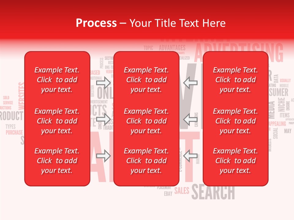 A Word Cloud With The Words Web Marketing On It PowerPoint Template