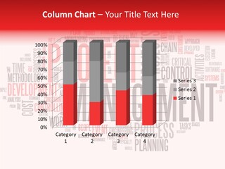 A Word Cloud With The Words Project Management Written In It PowerPoint Template