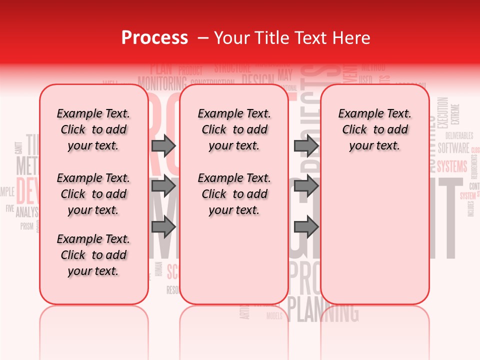 A Word Cloud With The Words Project Management Written In It PowerPoint Template