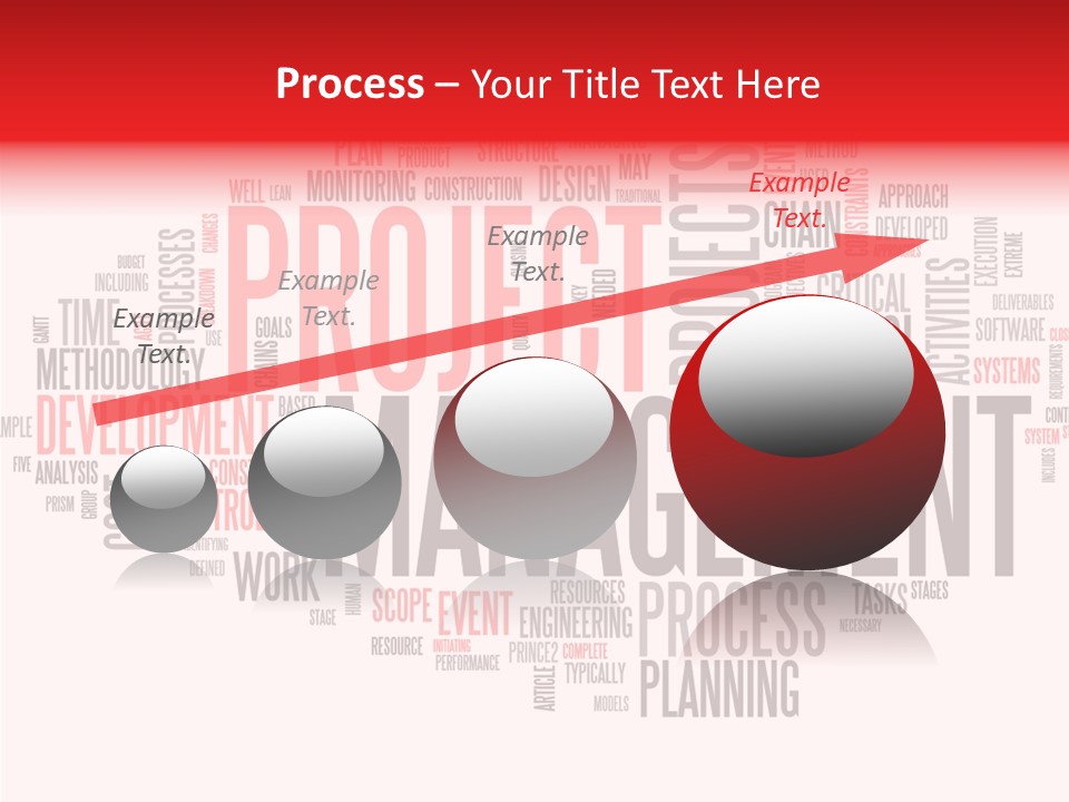 A Word Cloud With The Words Project Management Written In It PowerPoint Template