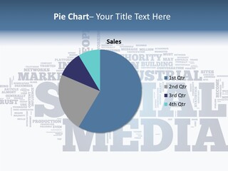 A Word Cloud With Social Media Related To It PowerPoint Template