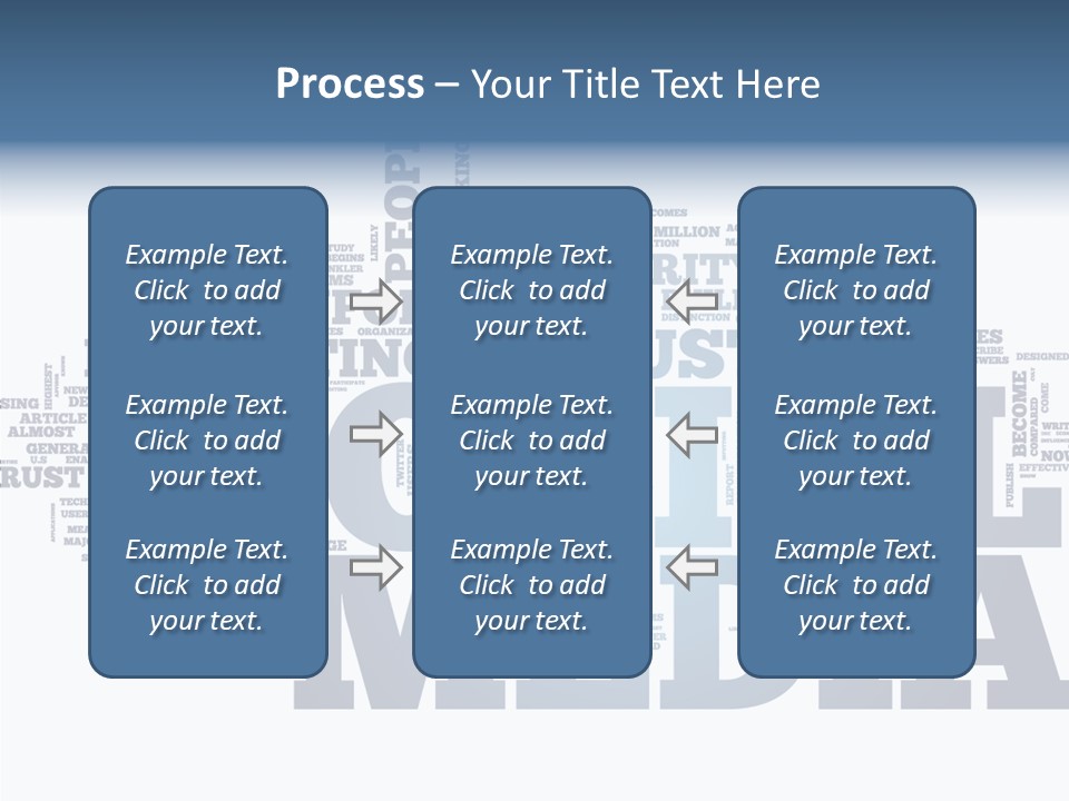 A Word Cloud With Social Media Related To It PowerPoint Template
