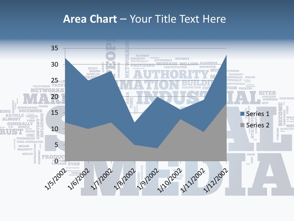 A Word Cloud With Social Media Related To It PowerPoint Template