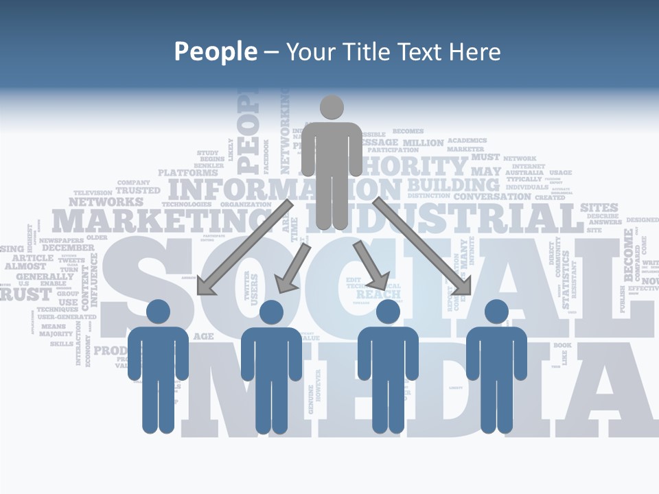 A Word Cloud With Social Media Related To It PowerPoint Template