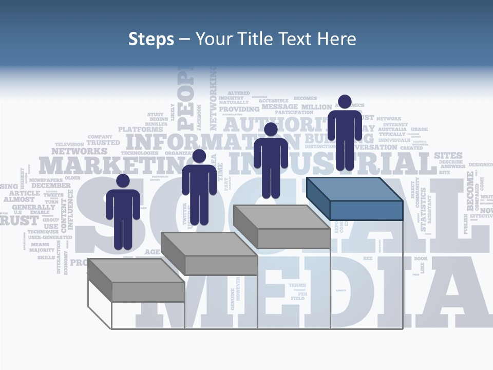 A Word Cloud With Social Media Related To It PowerPoint Template