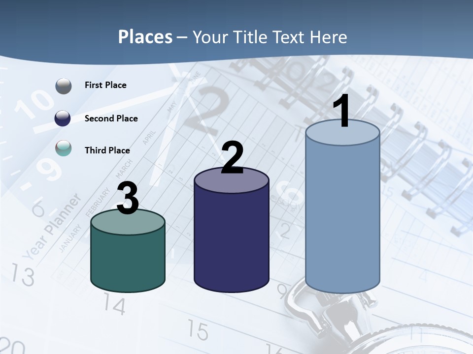 A Clock Sitting On Top Of A Piece Of Paper PowerPoint Template