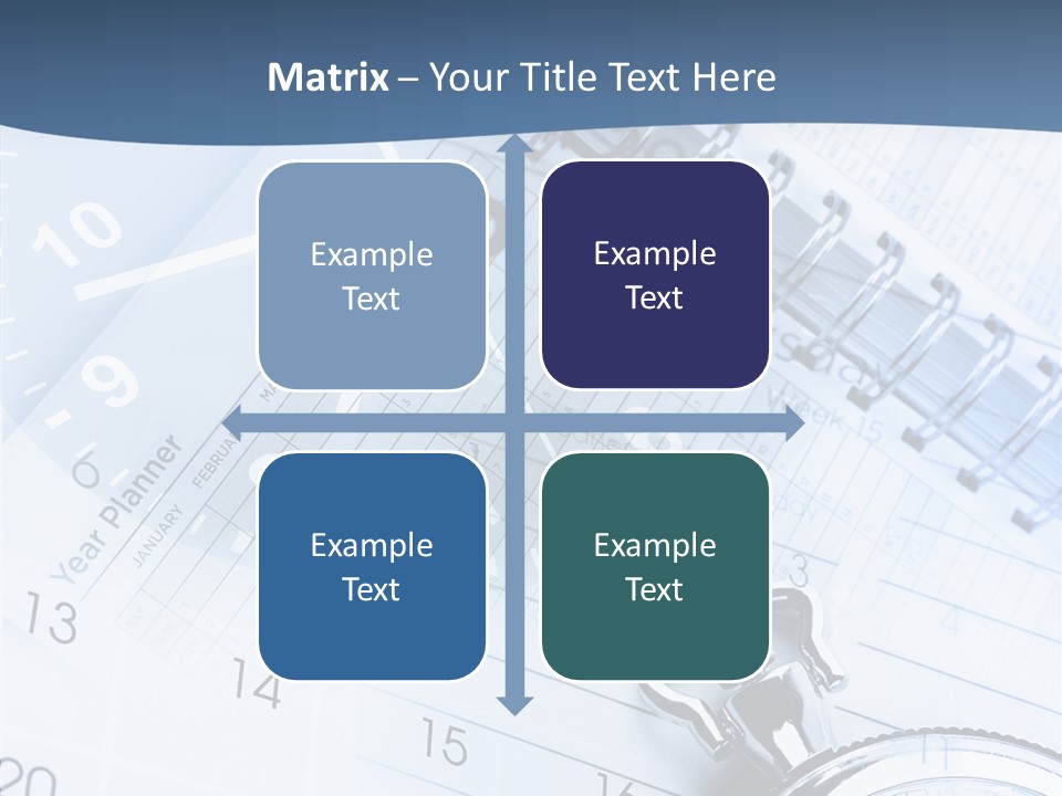 A Clock Sitting On Top Of A Piece Of Paper PowerPoint Template