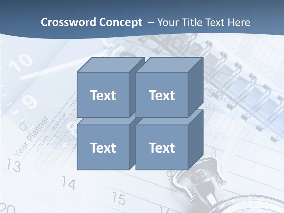 A Clock Sitting On Top Of A Piece Of Paper PowerPoint Template