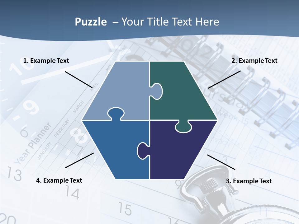 A Clock Sitting On Top Of A Piece Of Paper PowerPoint Template