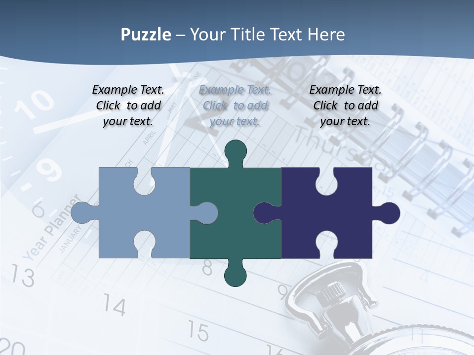 A Clock Sitting On Top Of A Piece Of Paper PowerPoint Template