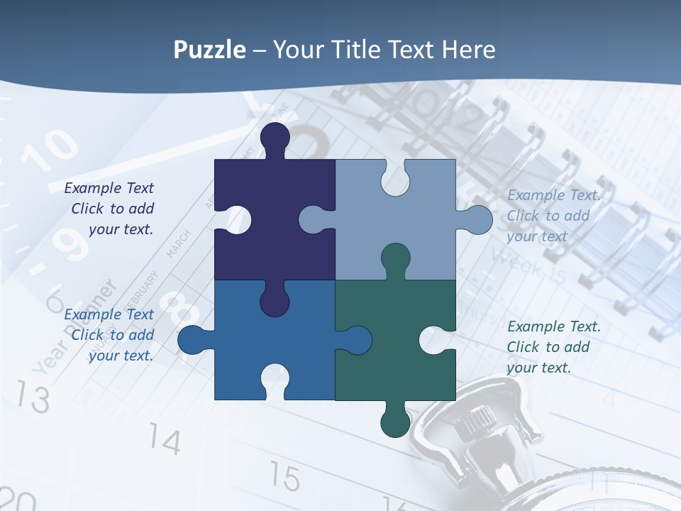 A Clock Sitting On Top Of A Piece Of Paper PowerPoint Template