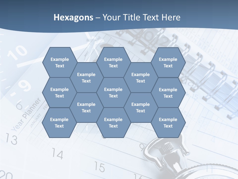 A Clock Sitting On Top Of A Piece Of Paper PowerPoint Template