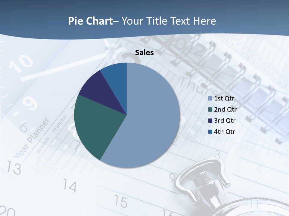 A Clock Sitting On Top Of A Piece Of Paper PowerPoint Template