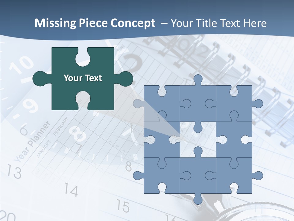 A Clock Sitting On Top Of A Piece Of Paper PowerPoint Template