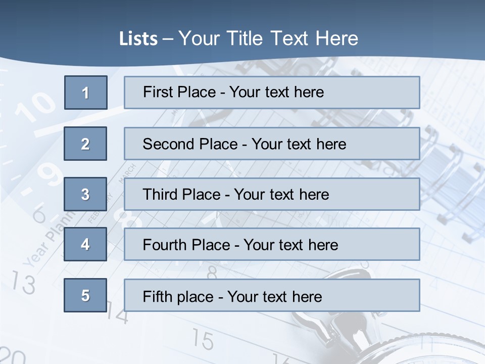 A Clock Sitting On Top Of A Piece Of Paper PowerPoint Template