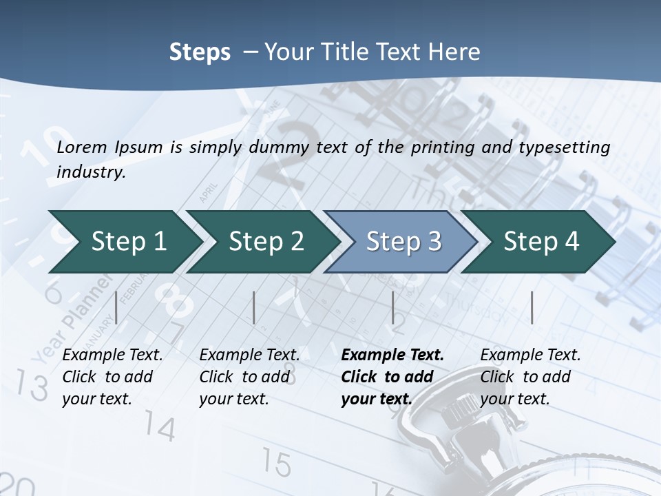 A Clock Sitting On Top Of A Piece Of Paper PowerPoint Template