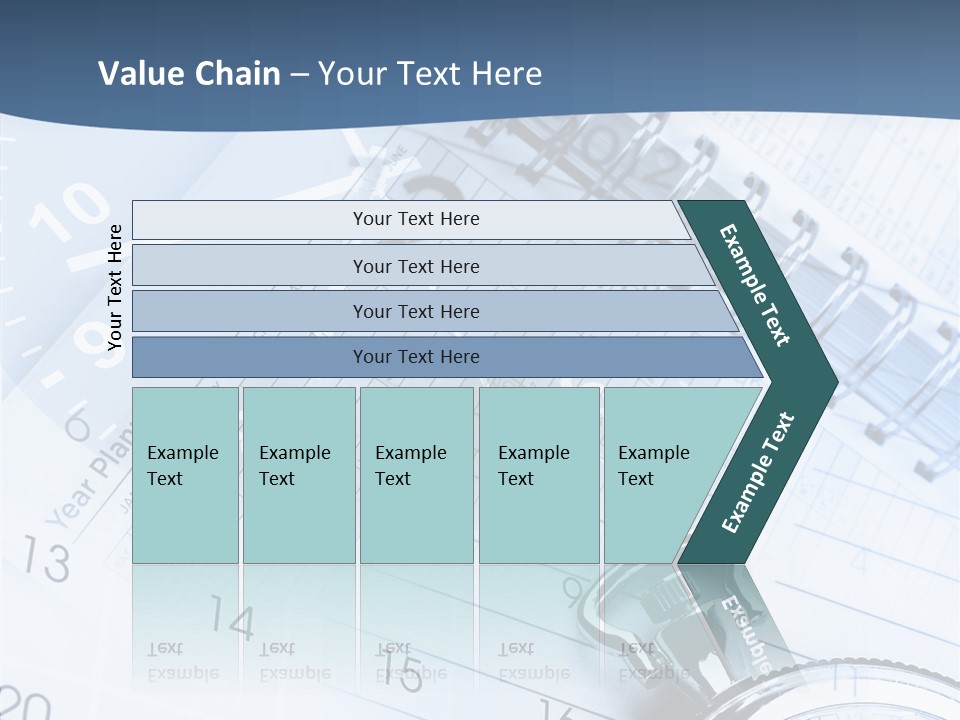 A Clock Sitting On Top Of A Piece Of Paper PowerPoint Template