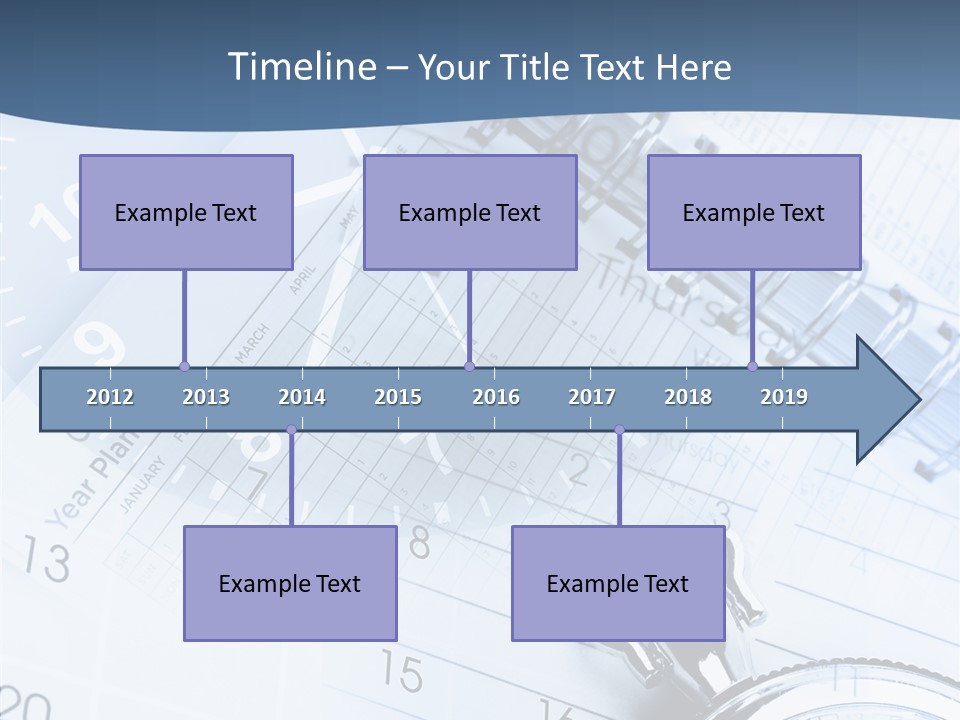 A Clock Sitting On Top Of A Piece Of Paper PowerPoint Template