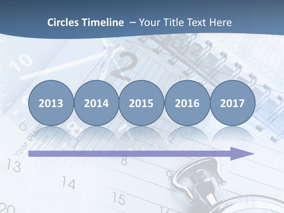 A Clock Sitting On Top Of A Piece Of Paper PowerPoint Template