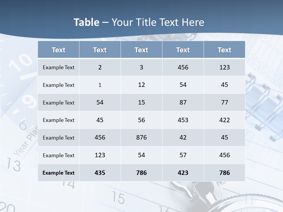 A Clock Sitting On Top Of A Piece Of Paper PowerPoint Template