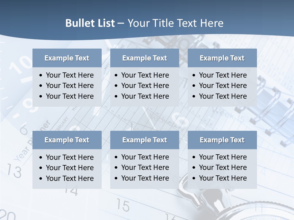 A Clock Sitting On Top Of A Piece Of Paper PowerPoint Template