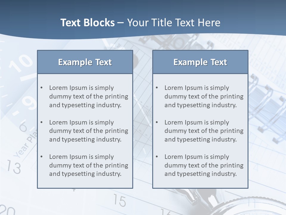 A Clock Sitting On Top Of A Piece Of Paper PowerPoint Template